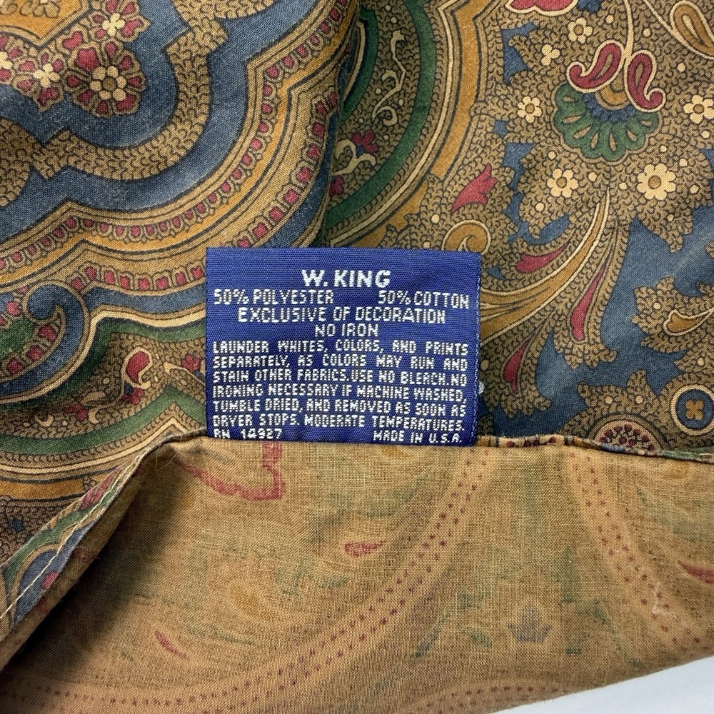 VTG Ralph Lauren Brianna Elizabeth Paisley King Bedskirt 15" Drop Equestrian - Picture 4 of 7